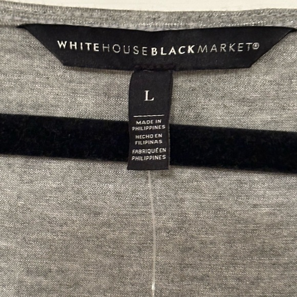 White House Black Market Kimono Sleeve Smocked Waist Dress Size Large - Picture 4 of 10